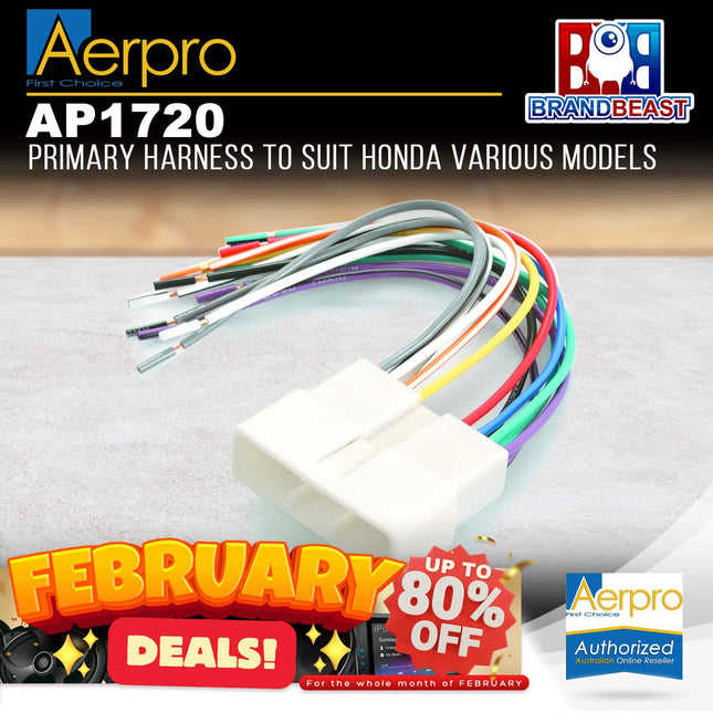 Aerpro AP1720 Primary Harness to Suit Honda Vehicles