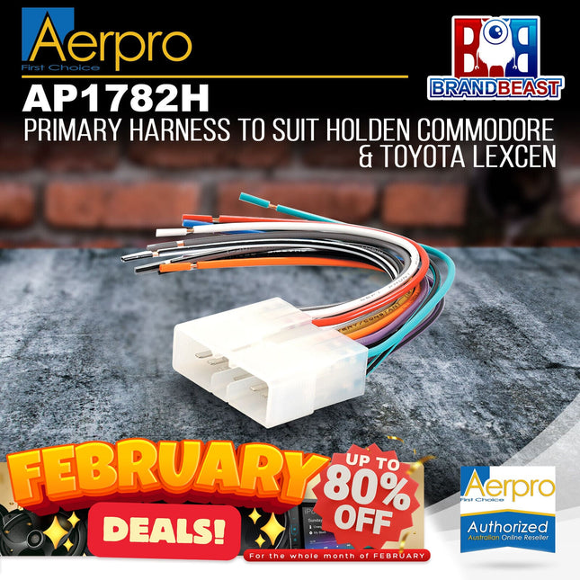 Aerpro AP1782H Primary Harness to Suit Holden/Toyota