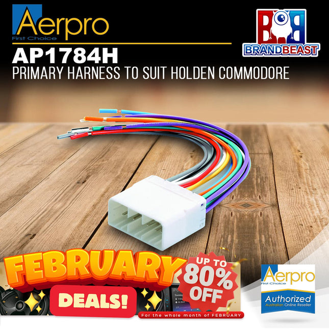 Aerpro AP1784H Primary Harness to Suit Holden Vehicles