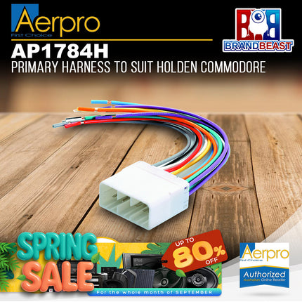 Aerpro AP1784H Primary Harness to Suit Holden Vehicles