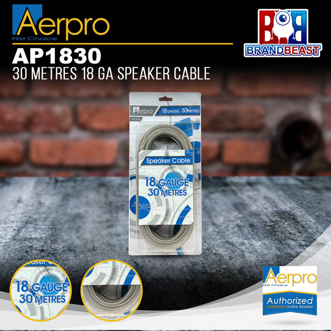 Aerpro AP1830 30m 18 Gauge Speaker Cable