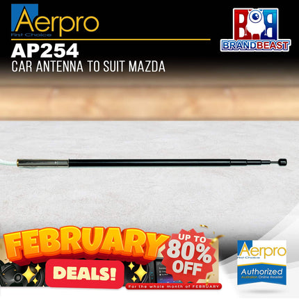 Aerpro AP254 Car Antenna to Suit Mazda