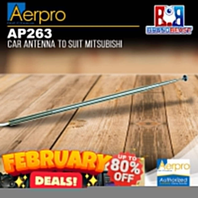 Aerpro AP263 Car Antenna to Suit Mitsubishi Verada 2000-2005