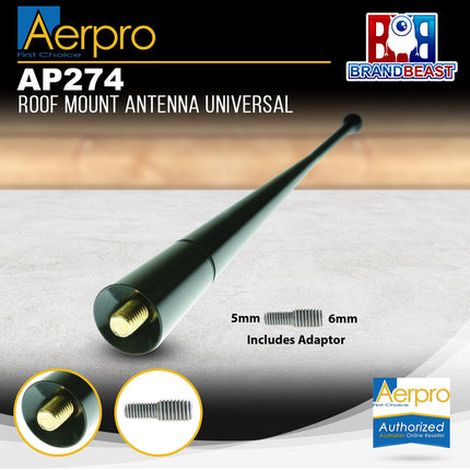 Aerpro AP274 Roof Mount Universal Antenna