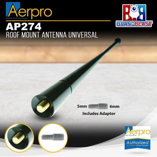 Aerpro AP274 Roof Mount Universal Antenna