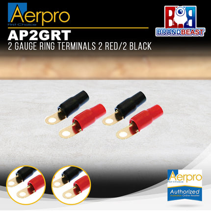Aerpro AP2GRT 2R/2B 2 Gauge Ring Terminal
