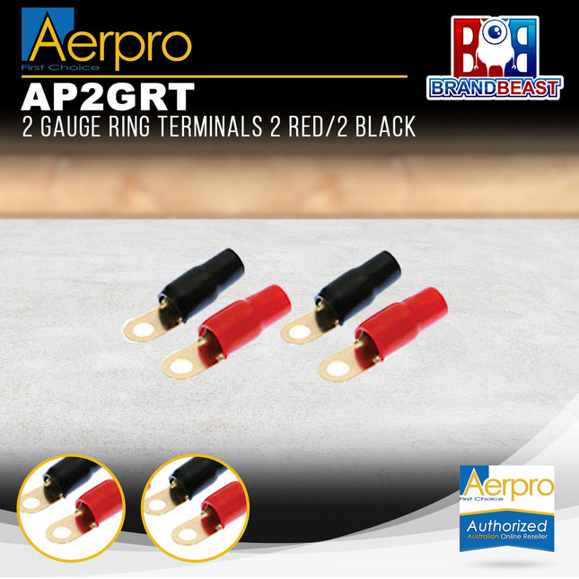 Aerpro AP2GRT 2R/2B 2 Gauge Ring Terminal