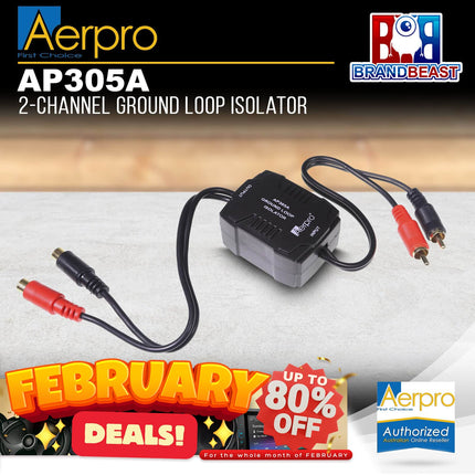 Aerpro AP305A 2-Channel Ground Loop Isolator