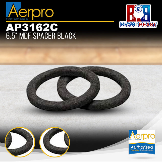 Aerpro AP3162C 6.5" MDF Black Speaker Spacers