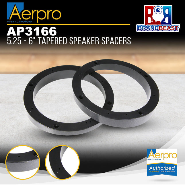 Aerpro AP3166 5 1/4 - 6" Tapered Speaker Spacers
