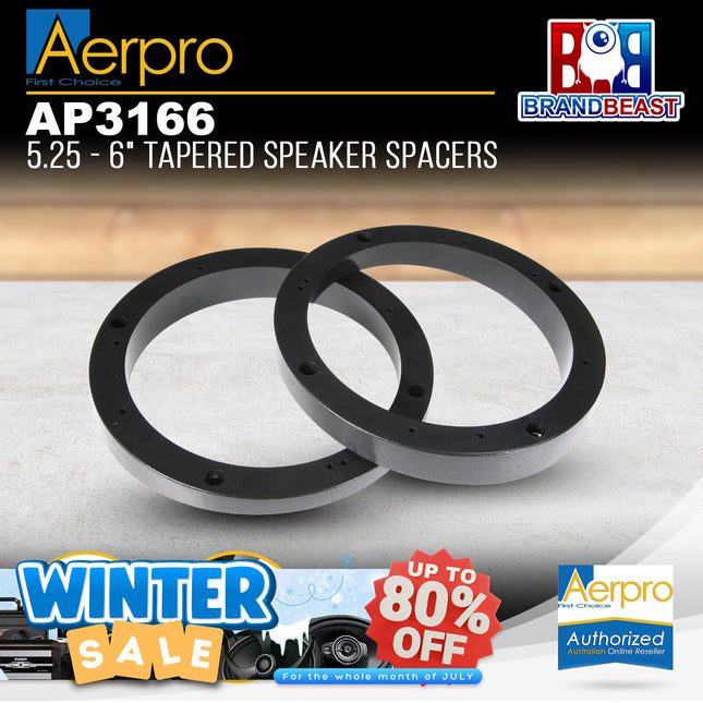 Aerpro AP3166 5 1/4 - 6" Tapered Speaker Spacers