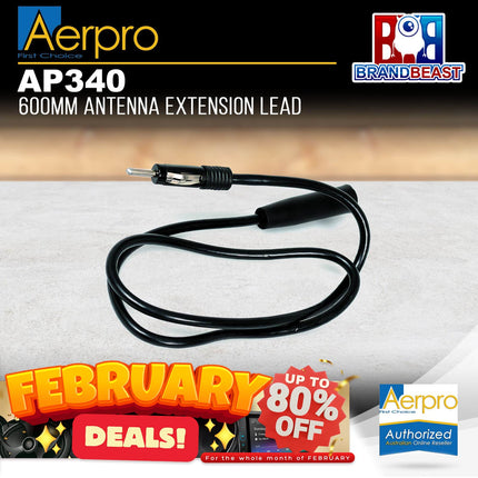 Aerpro AP340 600mm Antenna Extension Lead Cable