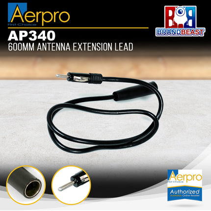 Aerpro AP340 600mm Antenna Extension Lead Cable