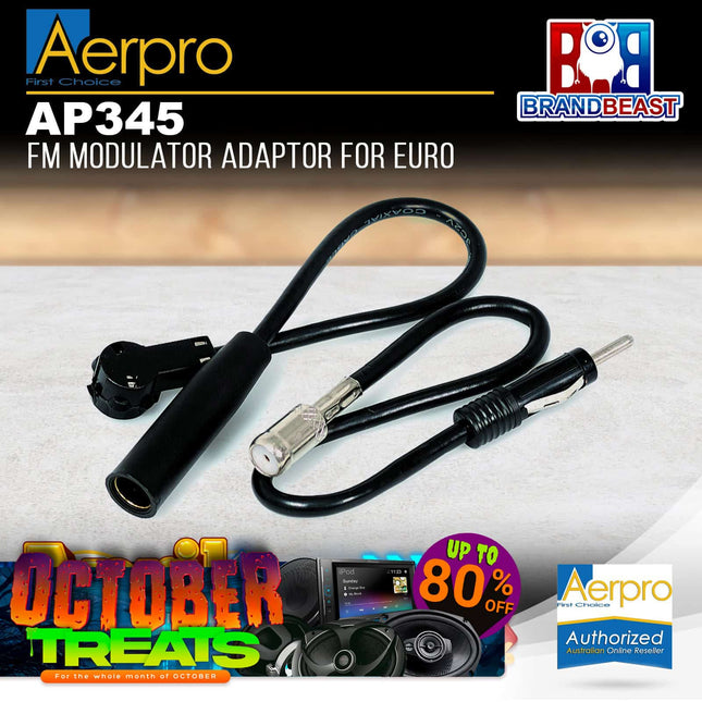 Aerpro AP345 FM Modulator Adaptor for European Vehicles