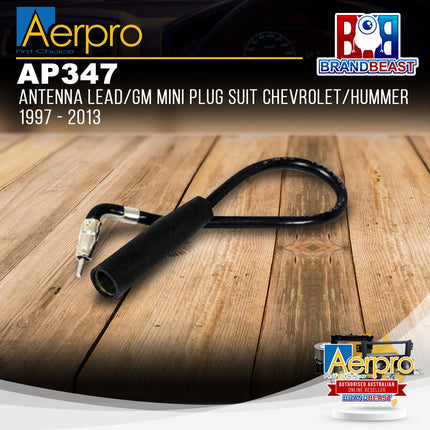 Aerpro AP347 Antenna Lead/GM Mini Plug Suit Chevrolet/Hummer 1997 - 2013
