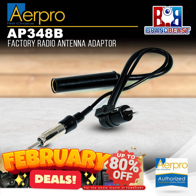 Aerpro AP348B Factory Radio Antenna Adaptor to Suit Nissan Vehicles