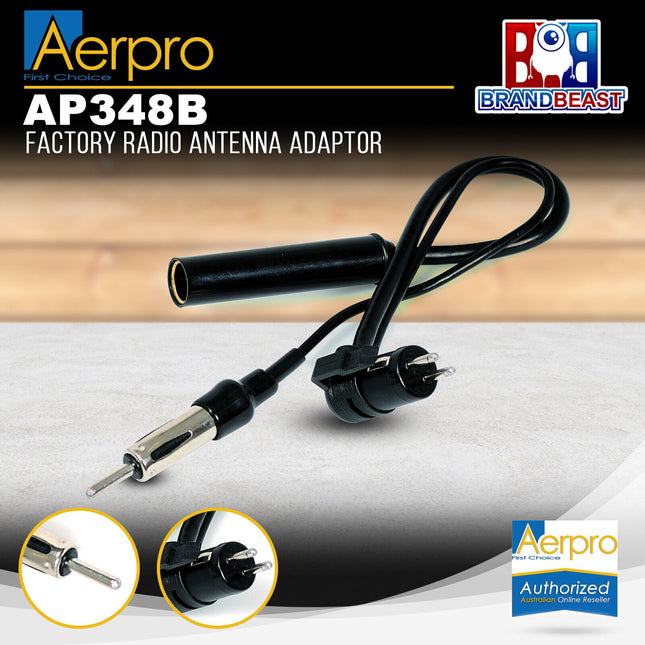Aerpro AP348B Factory Radio Antenna Adaptor to Suit Nissan Vehicles