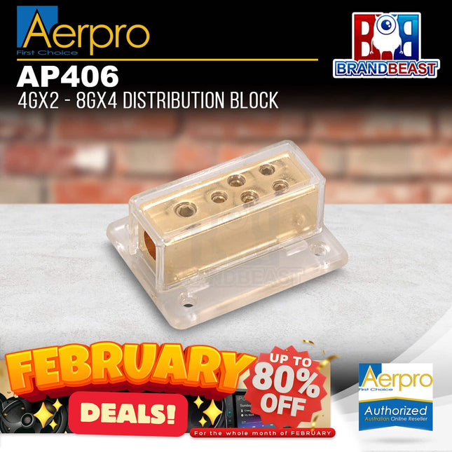 Aerpro AP406 4gx2 - 8gx4 Distribution Block