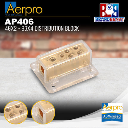 Aerpro AP406 4gx2 - 8gx4 Distribution Block