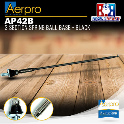 Aerpro AP42B 3 Section Spring Ball Base Antenna