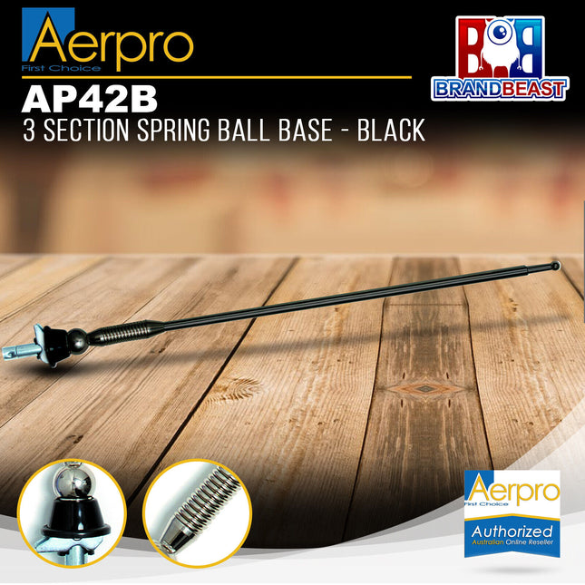 Aerpro AP42B 3 Section Spring Ball Base Antenna