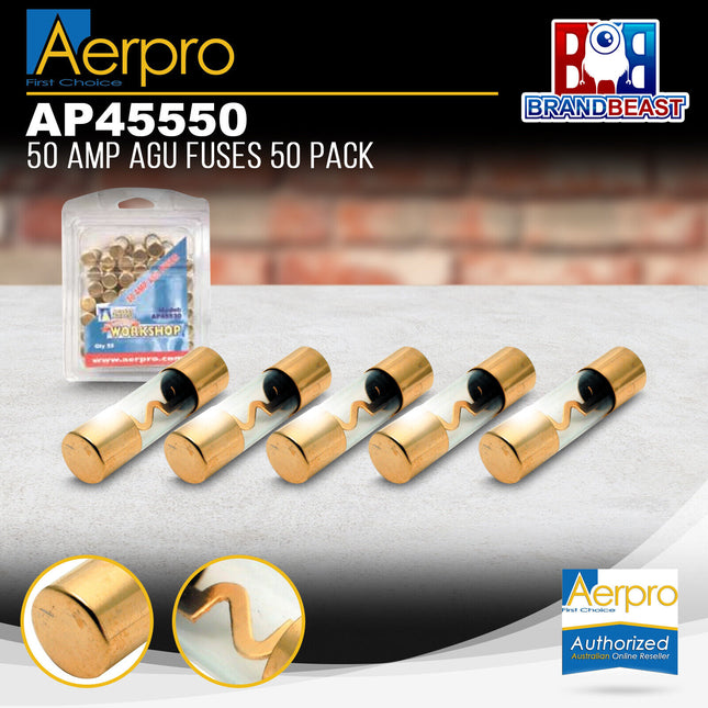 Aerpro AP45550 50 Packs 50 Amp AGU Fuses