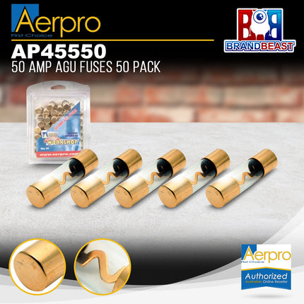 Aerpro AP45550 50 Packs 50 Amp AGU Fuses