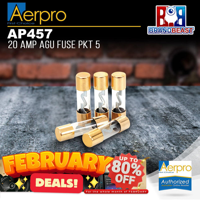 Aerpro AP457 20 Amp AGU Fuses - 5 Pieces