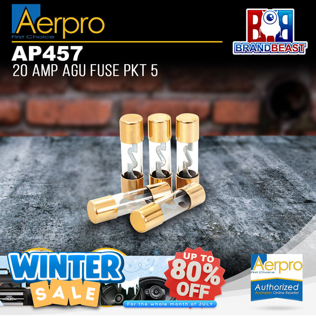 Aerpro AP457 20 Amp AGU Fuses - 5 Pieces