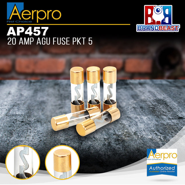 Aerpro AP457 20 Amp AGU Fuses - 5 Pieces