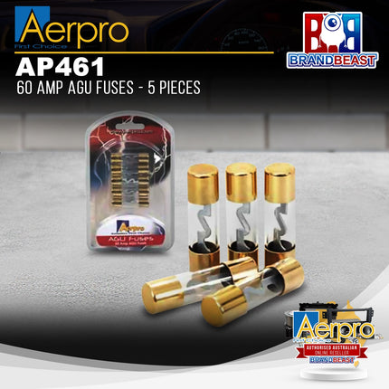 Aerpro AP461 60 Amp AGU Fuses - 5 Pieces