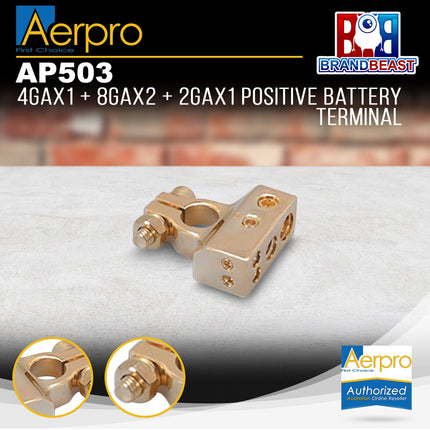 Aerpro AP503 4GA x1 + 8GA x2 + 2GA x1 Positive Battery Terminal
