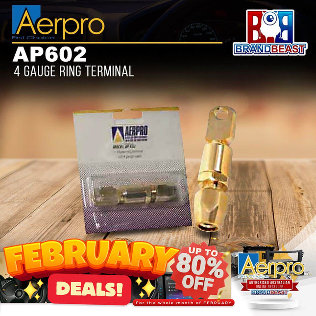 Aerpro AP602 4 Gauge Ring Terminal