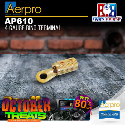 Aerpro AP610 4 Gauge Ring Terminal Screw Type