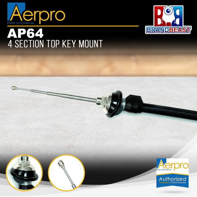 Aerpro AP64 4 Section Top Key Mount Antenna