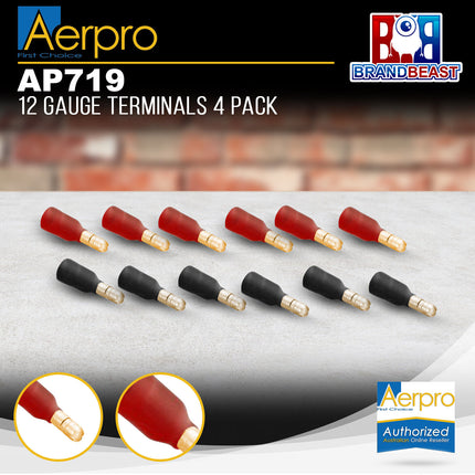 Aerpro AP719 12 Gauge Terminals Packet of 4
