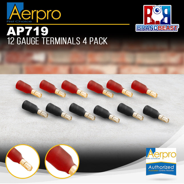 Aerpro AP719 12 Gauge Terminals Packet of 4