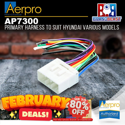 Aerpro AP7300 Primary Harness to Suit Hyundai Vehicles