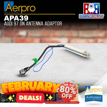 Aerpro Apa39 Audi 97 On Antenna Adaptor