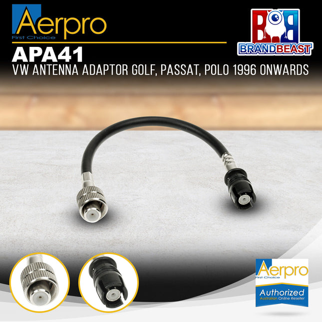Aerpro APA41 VW Antenna Adaptor Golf, Passat, Polo 1996 Onwards
