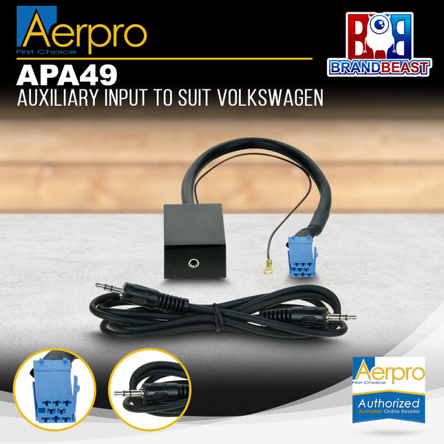 Aerpro Apa49 Auxiliary Input To Suit Vw