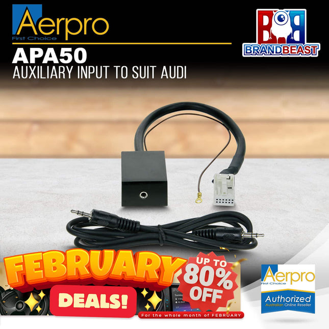 Aerpro APA50 Auxiliary Input to Suit Audi