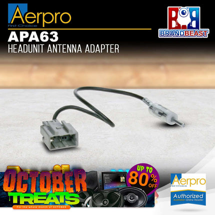 Aerpro APA63 Aftermarket Headunit Antenna Adapter to Suit Hyundai/Kia Vehicles