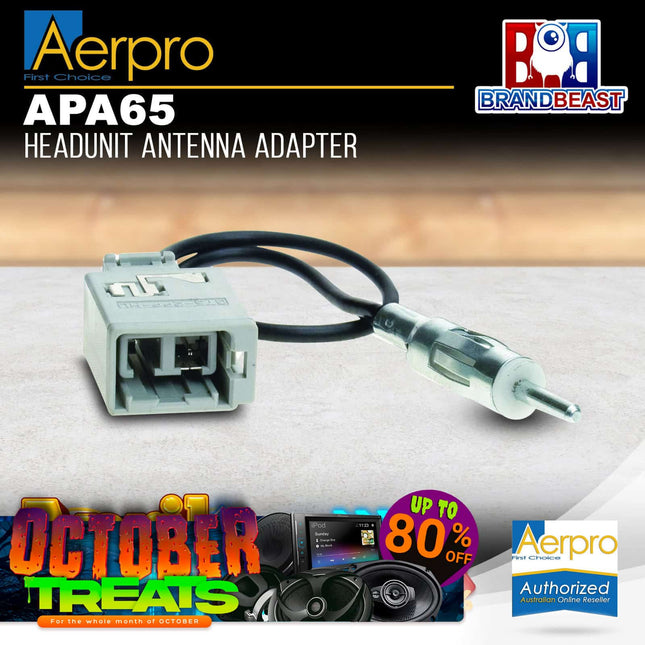 Aerpro APA65 Aftermarket Headunit Antenna Adaptor to Suit Volvo Vehicles