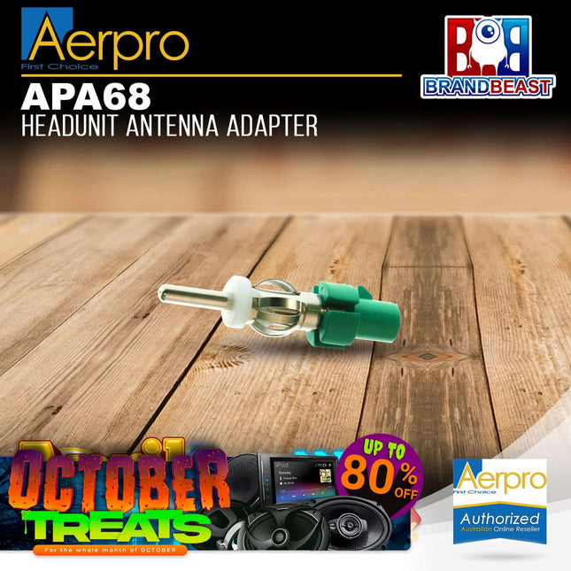 Aerpro APA68 Aftermarket Headunit Antenna Adaptor to Suit BMW/Jeep/Mercedes/LR