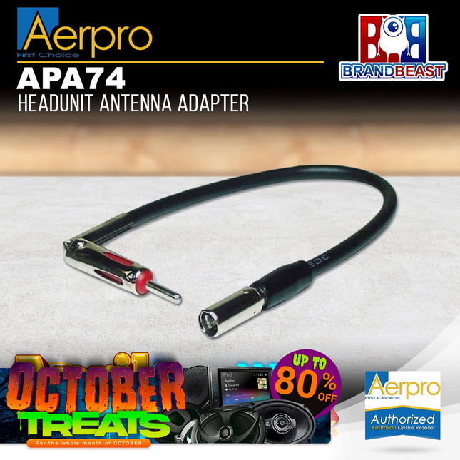 Aerpro APA74 Aftermarket Headunit Antenna Adaptor to Suit Hummer/Chevrolet