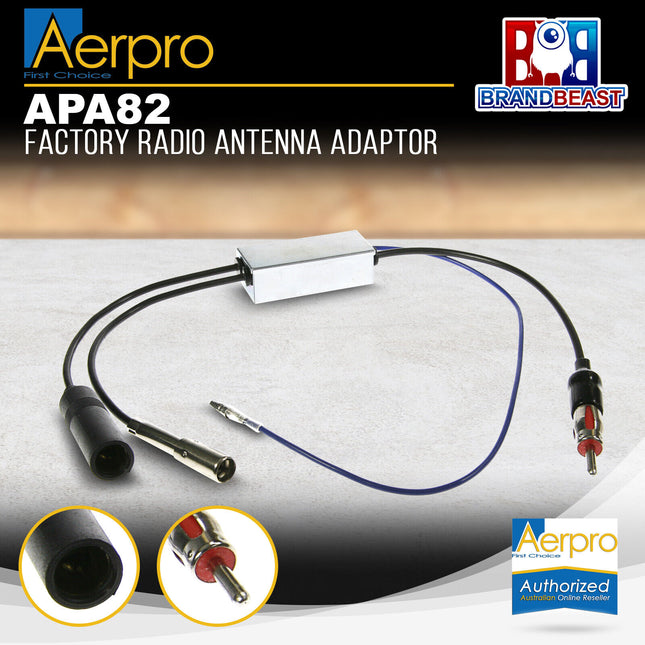 Aerpro APA82 Factory Headunit Antenna Adaptor Suit Toyota/Lexus Vehicles