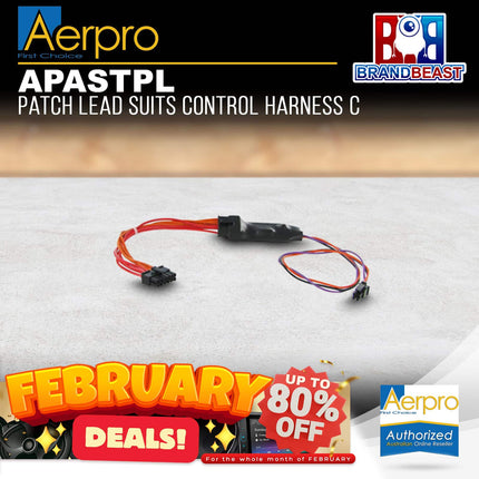 Aerpro APASTPL Parrot Asteroid Patch Lead to Suit Type C Control Harnesses