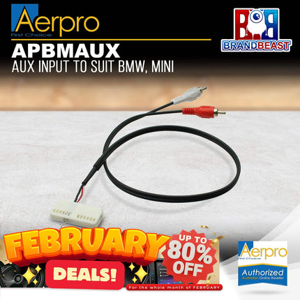 Aerpro APBMAUX Aux Input to Suit BMW/Mini Cooper