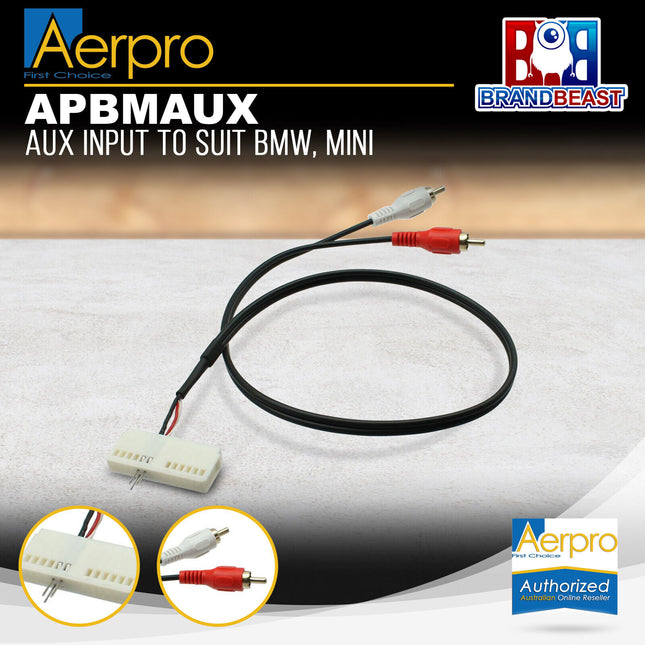 Aerpro APBMAUX Aux Input to Suit BMW/Mini Cooper